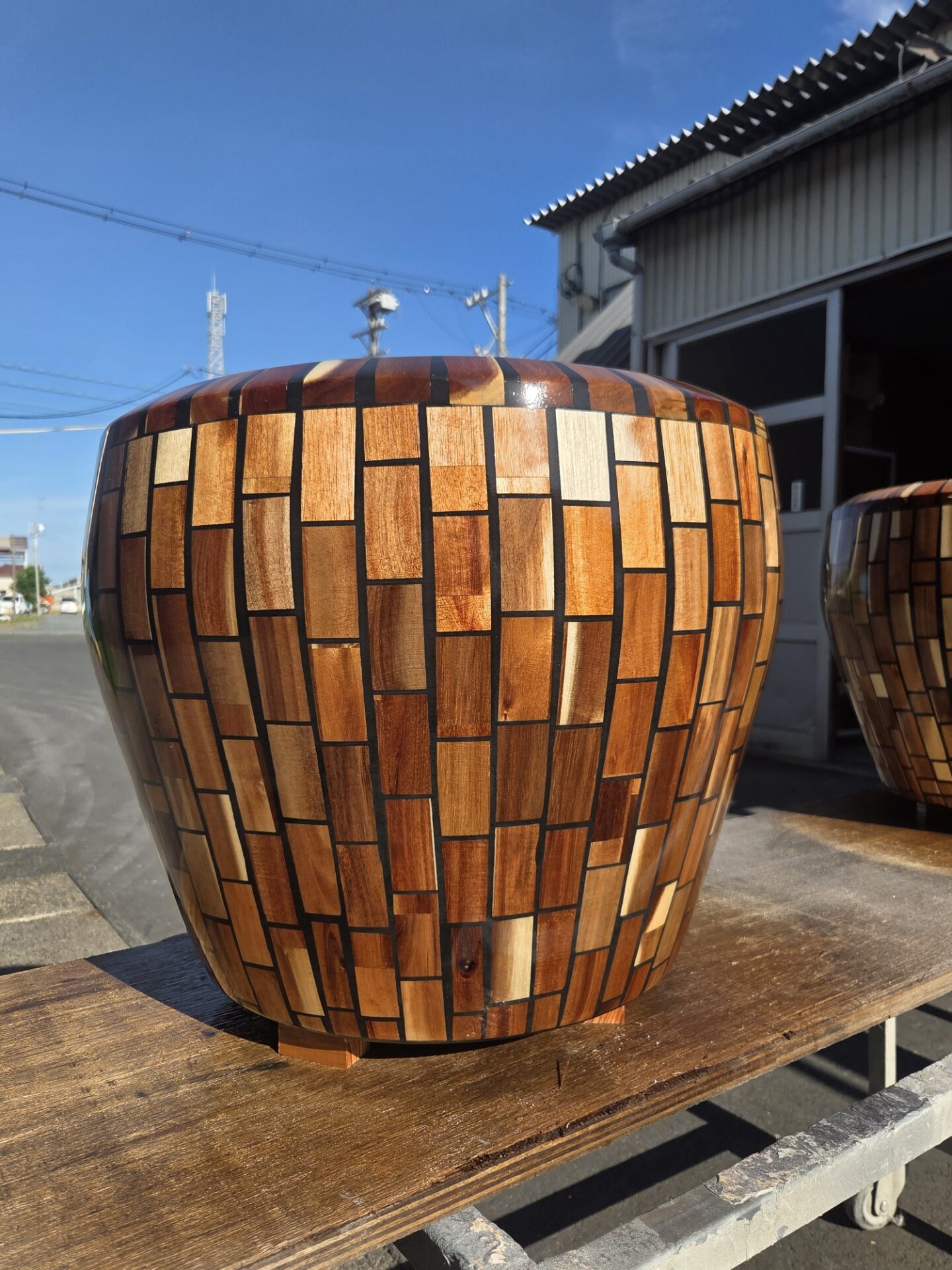 木目調オリジナルプランター